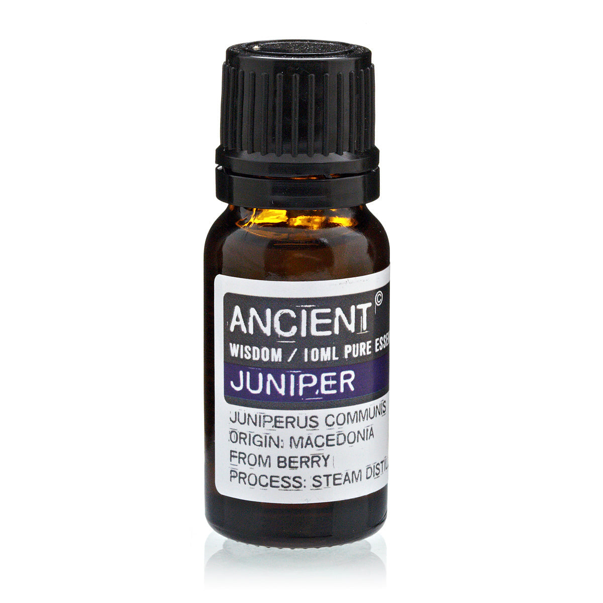 10ml Essential Oil - Juniper Berry product packaging on clean background from Quintessential Holistic Health Ltd