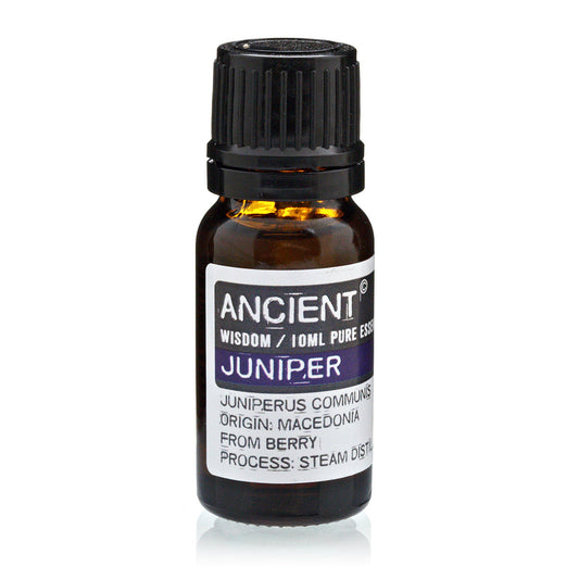 10ml Essential Oil - Juniper Berry product packaging on clean background from Quintessential Holistic Health Ltd