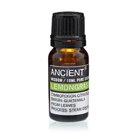 10ml Essential Oil - Lemongrass product packaging on clean background from Quintessential Holistic Health Ltd