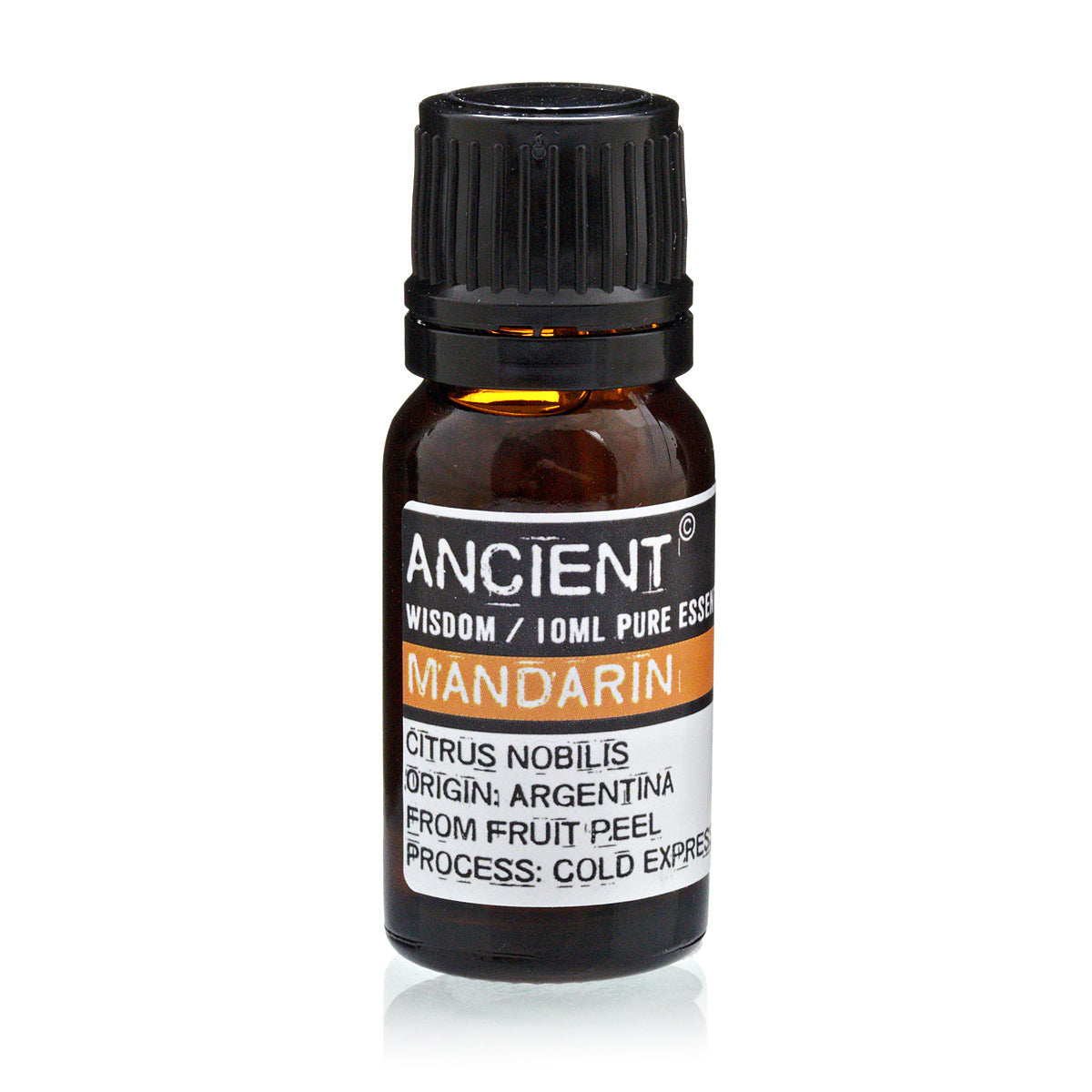 10ml Essential Oil - Mandarin product packaging on clean background from Quintessential Holistic Health Ltd