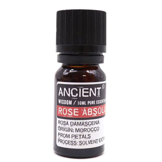 10ml Essential Oil - Rose Absolute product packaging on clean background from Quintessential Holistic Health Ltd