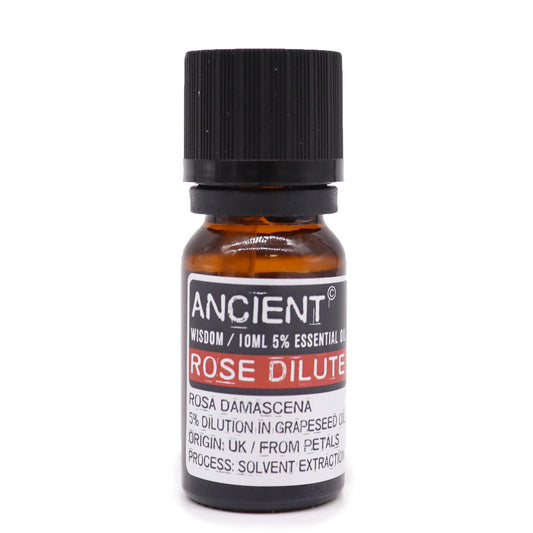 10ml Diluted Essential Oil - Rose product packaging on clean background from Quintessential Holistic Health Ltd