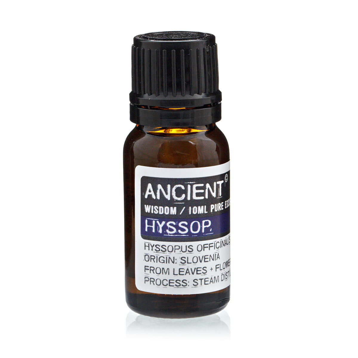 10ml Essential Oil - Hyssop product packaging on clean background from Quintessential Holistic Health Ltd