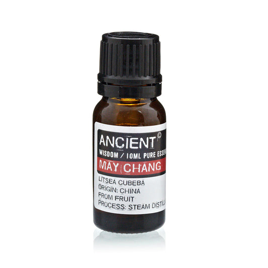 10ml Essential Oil - May Chang product packaging on clean background from Quintessential Holistic Health Ltd
