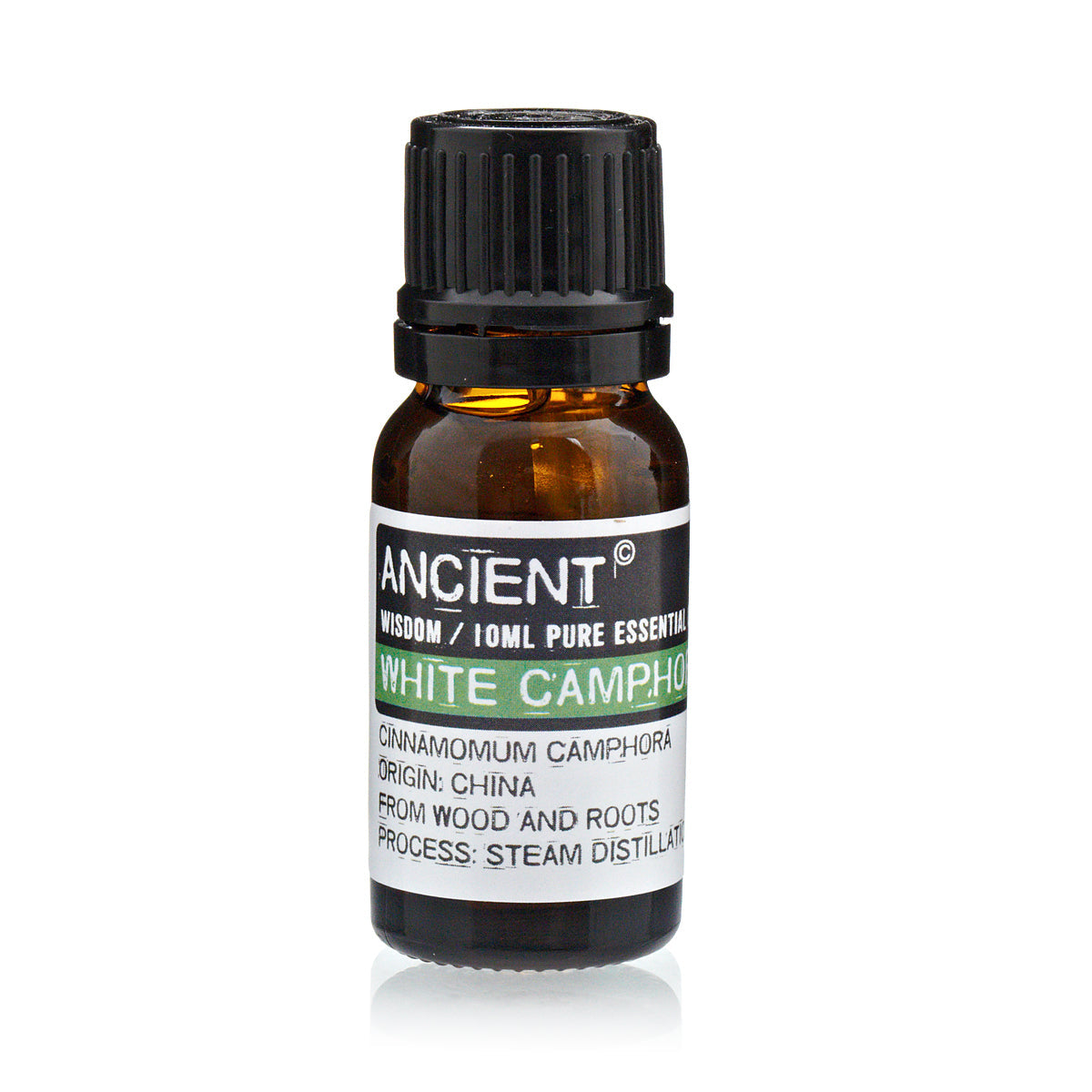 10ml Essential Oil - White Camphor product packaging on clean background from Quintessential Holistic Health Ltd