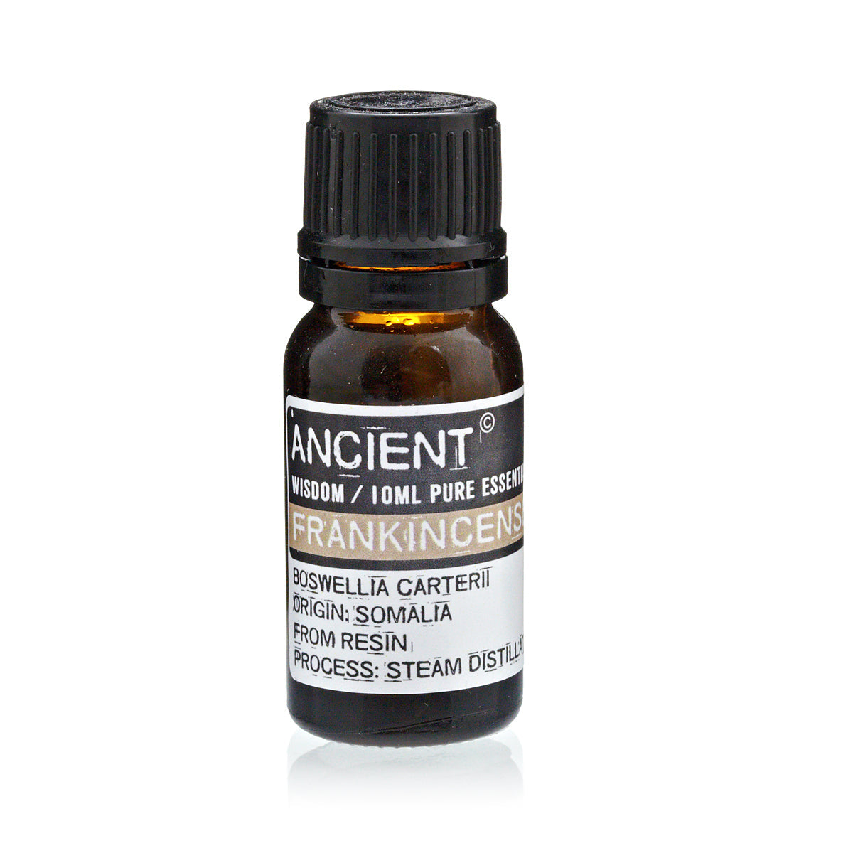 10ml Essential Oil - Frankincense product packaging on clean background from Quintessential Holistic Health Ltd