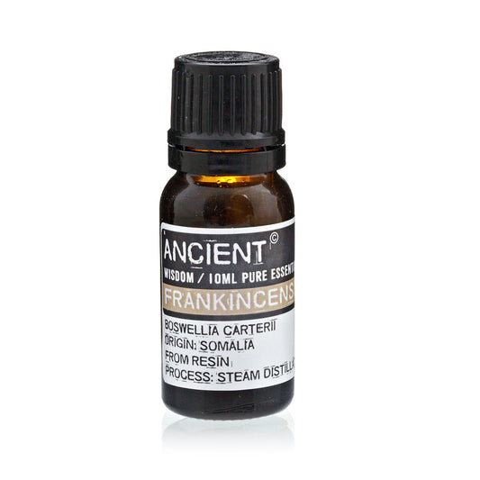10ml Essential Oil - Frankincense product packaging on clean background from Quintessential Holistic Health Ltd