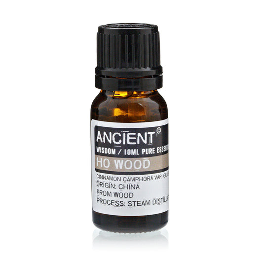 10ml Essential Oil - Ho Wood product packaging on clean background from Quintessential Holistic Health Ltd