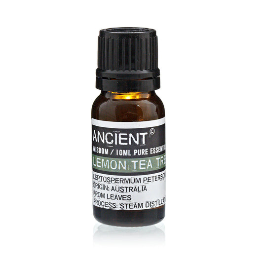 10ml Essential Oil - Lemon Tea Tree product packaging on clean background from Quintessential Holistic Health Ltd