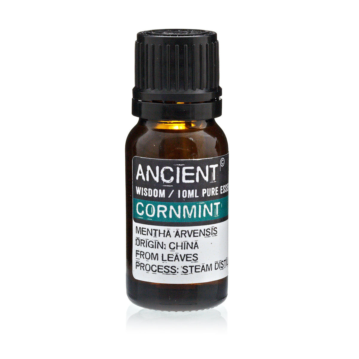 10ml Essential Oil - Cornmint product packaging on clean background from Quintessential Holistic Health Ltd