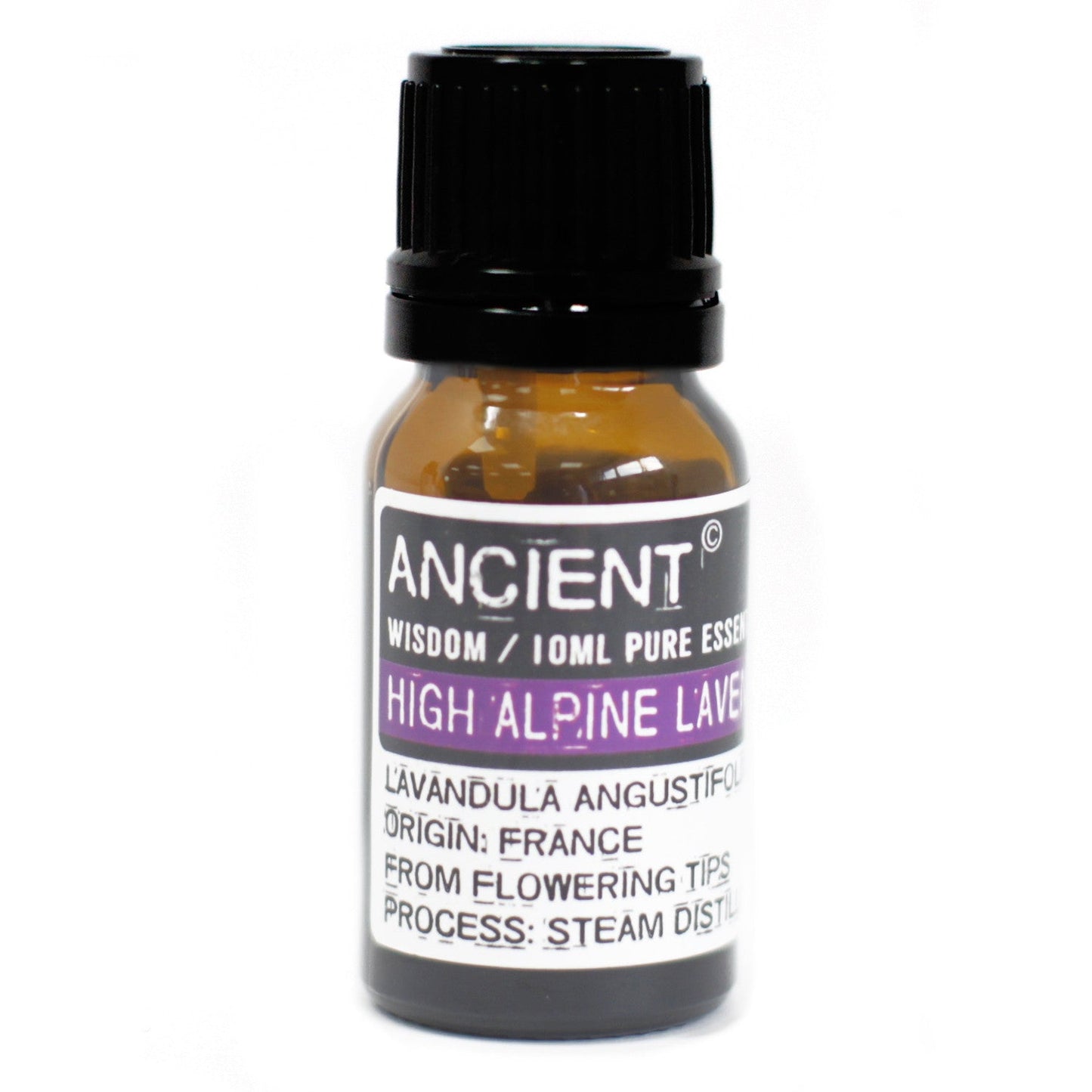 10ml Essential Oil - High Alpine Lavender product packaging on clean background from Quintessential Holistic Health Ltd