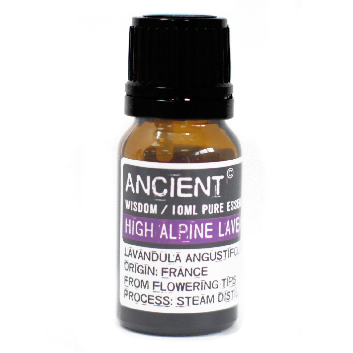 10ml Essential Oil - High Alpine Lavender product packaging on clean background from Quintessential Holistic Health Ltd