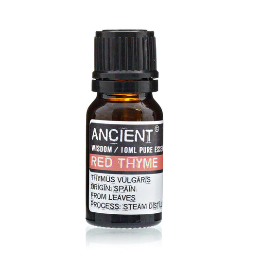 10ml Essential Oil - Red Thyme product packaging on clean background from Quintessential Holistic Health Ltd