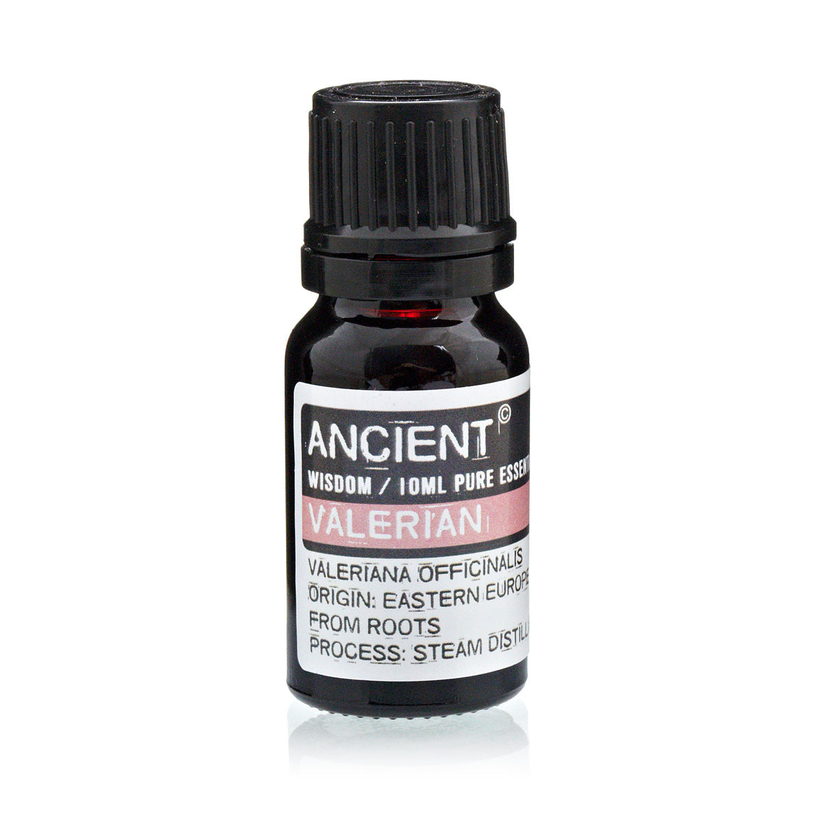 10ml Essential Oil - Valerian product packaging on clean background from Quintessential Holistic Health Ltd