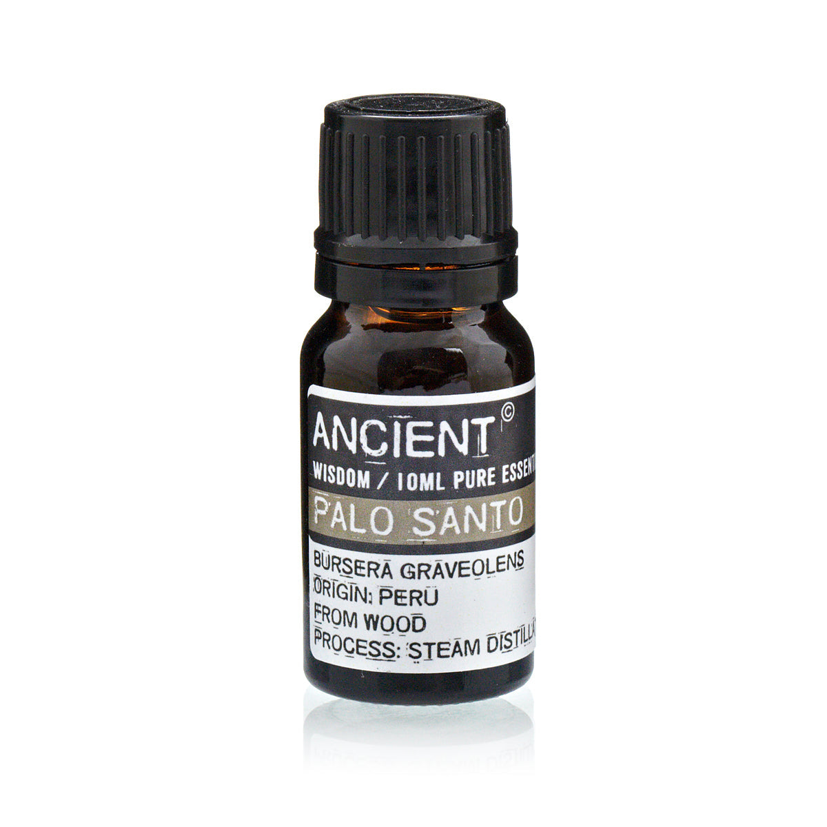 10ml Essential Oil - Palo Santo product packaging on clean background from Quintessential Holistic Health Ltd
