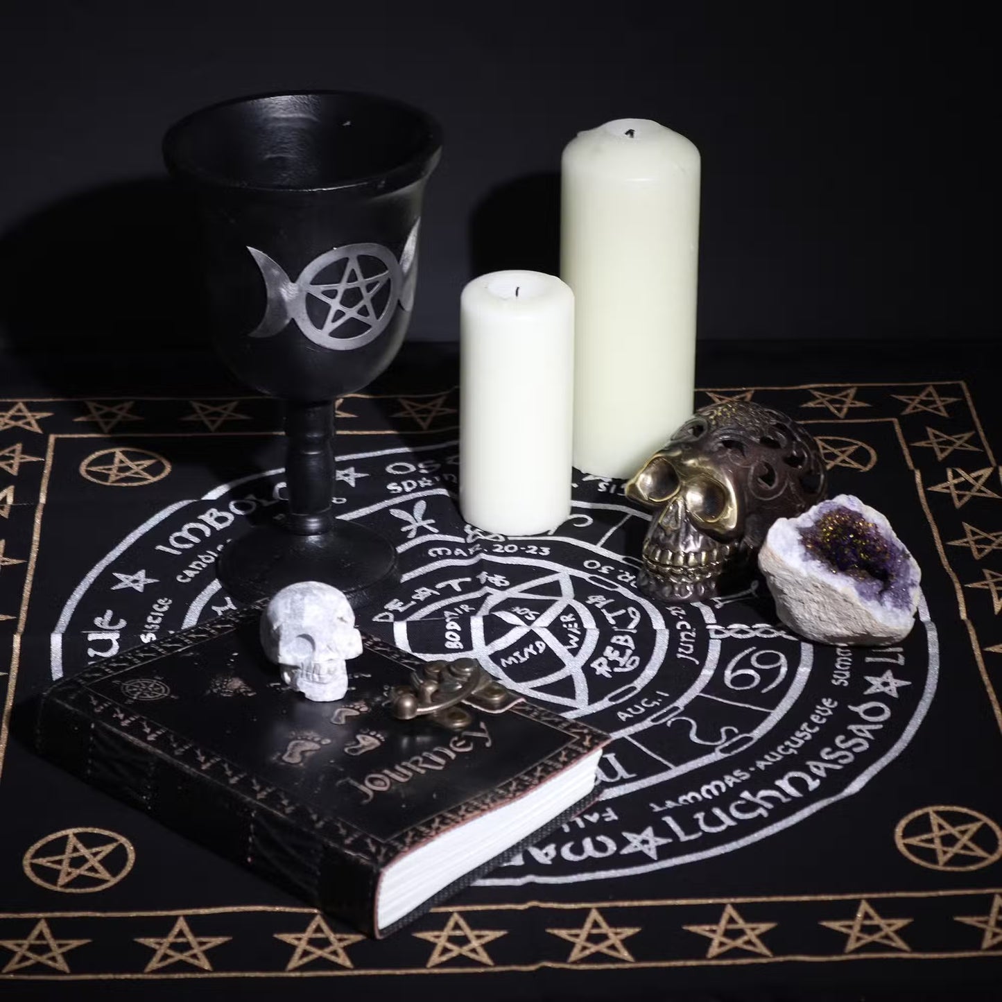 Esoteric Cotton Altar Cloth - Life, Death and Rebirth