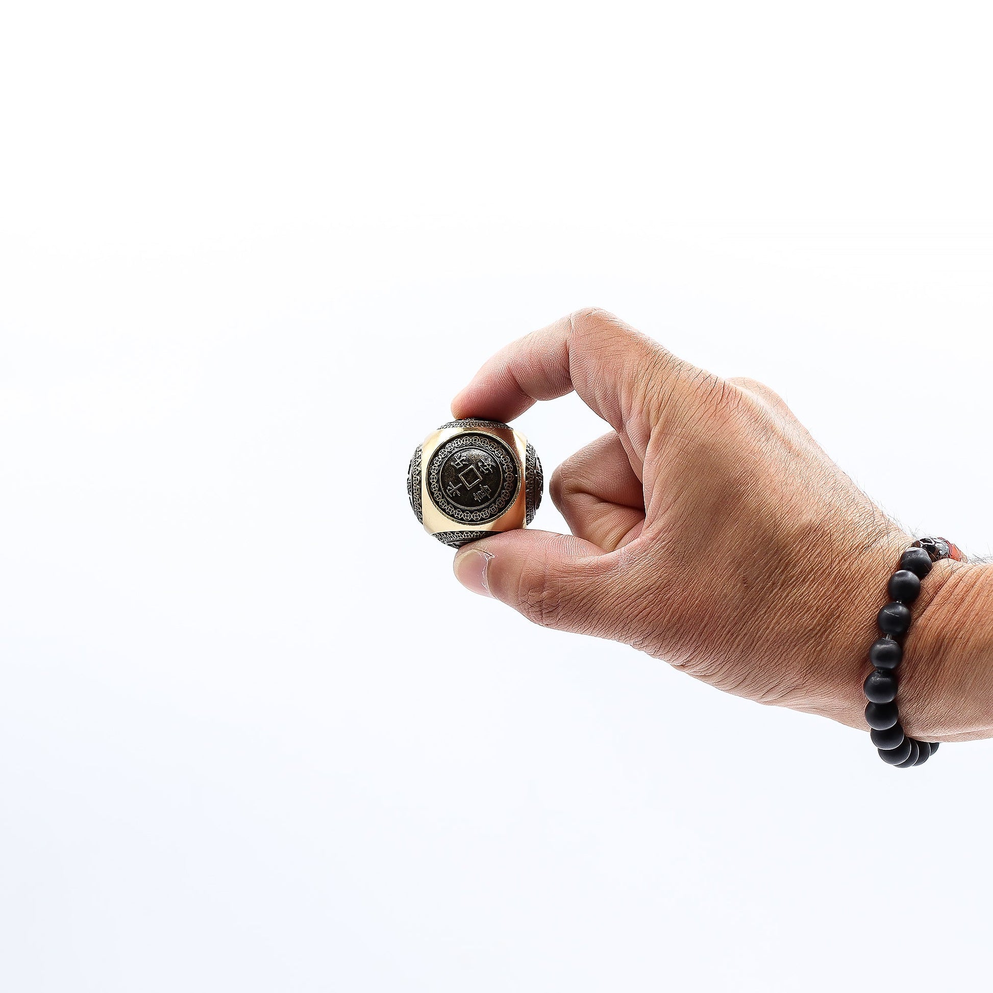 Feng Shui Fortune Spinner - Small / Rounded Wealth Dice product packaging on clean background from Quintessential Holistic Health Ltd