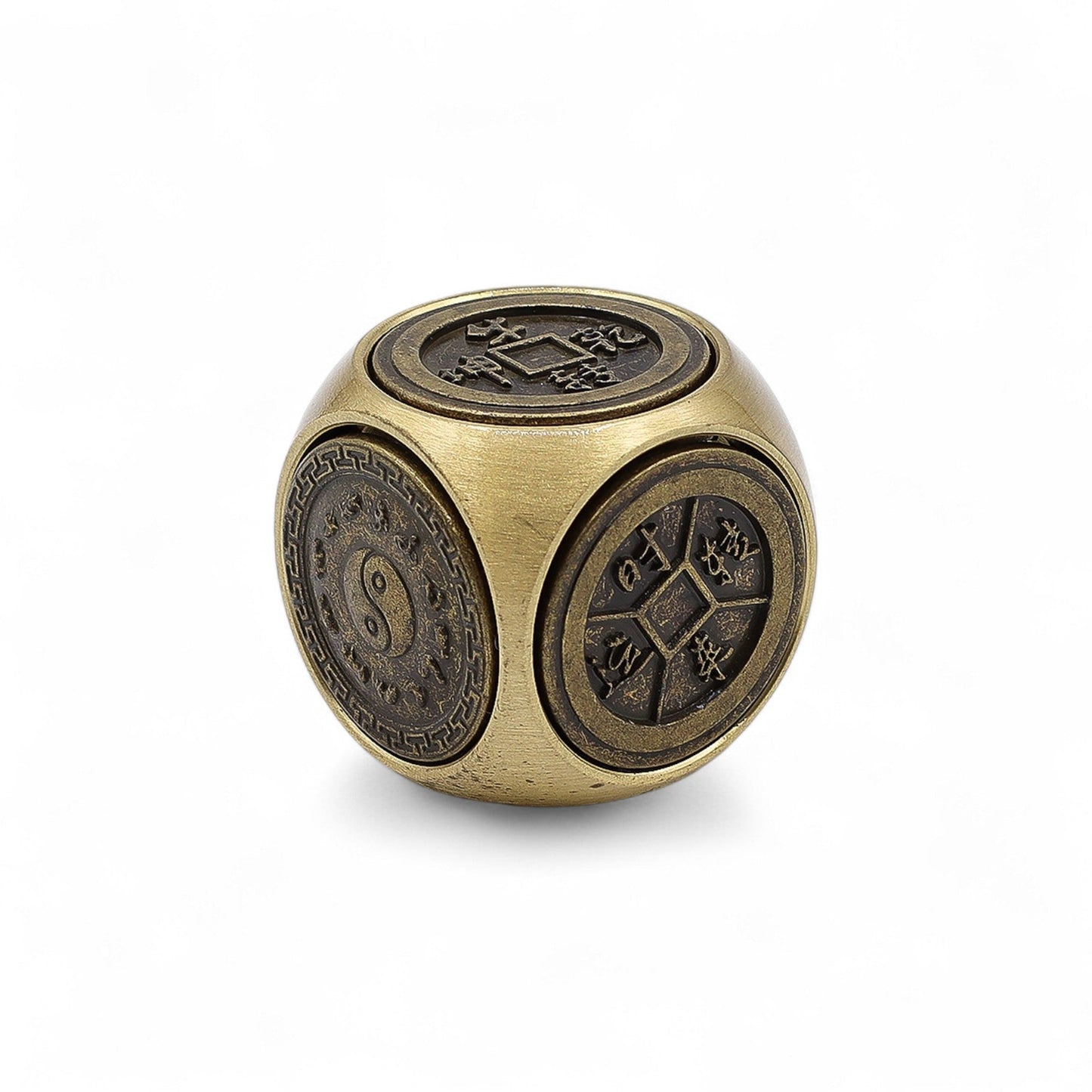 Feng Shui Fortune Spinner - Traditional Zodiac Symbols Dice product packaging on clean background from Quintessential Holistic Health Ltd