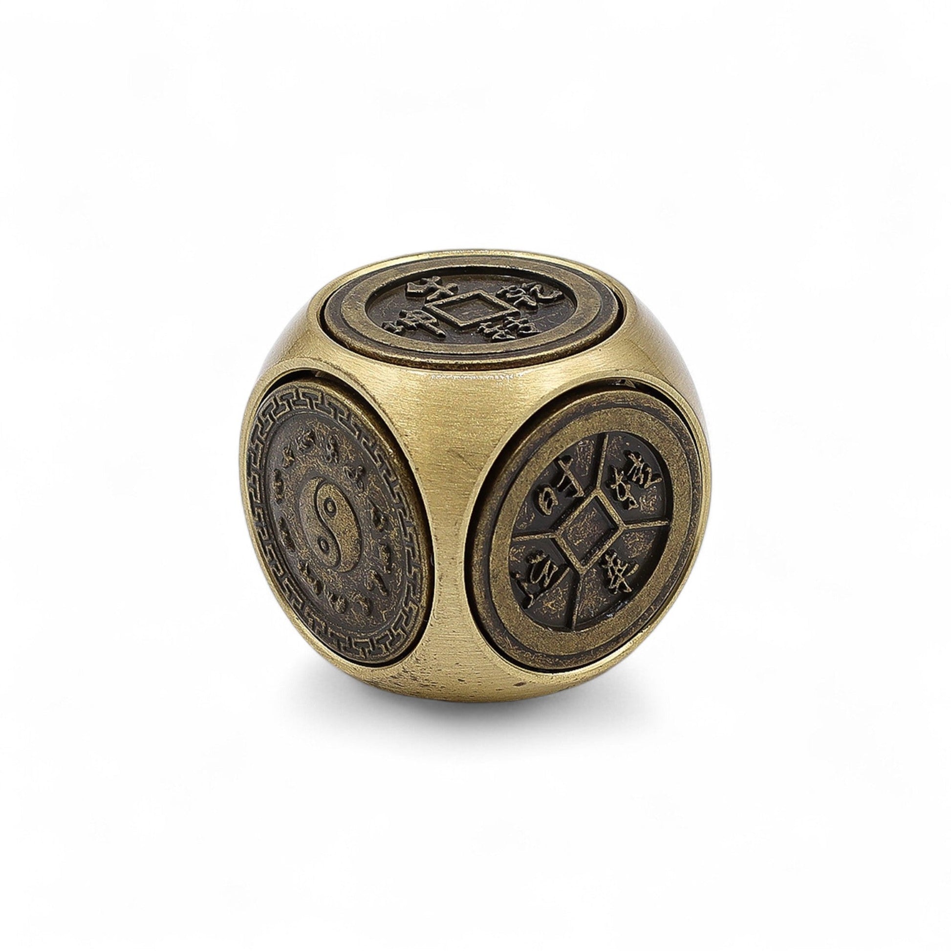 Feng Shui Fortune Spinner - Traditional Zodiac Symbols Dice product packaging on clean background from Quintessential Holistic Health Ltd