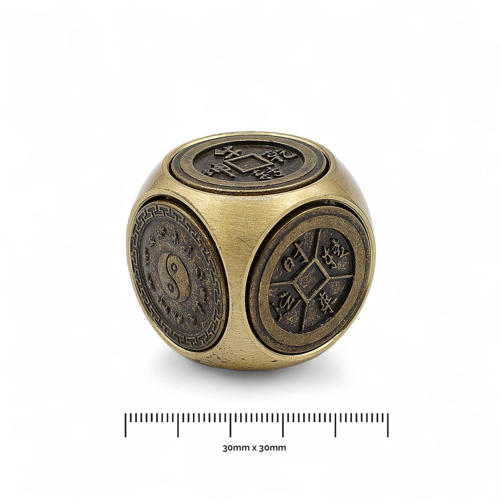 Feng Shui Fortune Spinner - Traditional Zodiac Symbols Dice product packaging on clean background from Quintessential Holistic Health Ltd