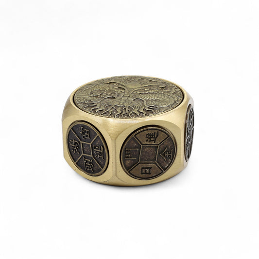 Feng Shui Fortune Spinner - Dragon / Power and Wealth product packaging on clean background from Quintessential Holistic Health Ltd