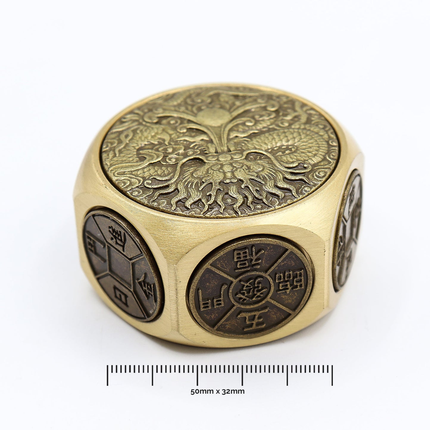 Feng Shui Fortune Spinner - Dragon / Power and Wealth product packaging on clean background from Quintessential Holistic Health Ltd