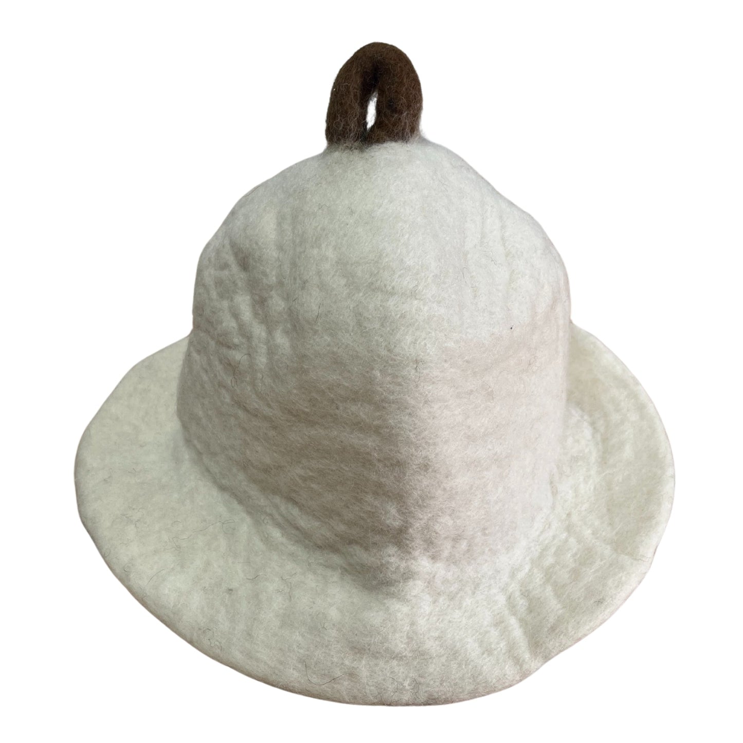 Wool Felted Handmade Sauna Hat - Natural product packaging on clean background from Quintessential Holistic Health Ltd