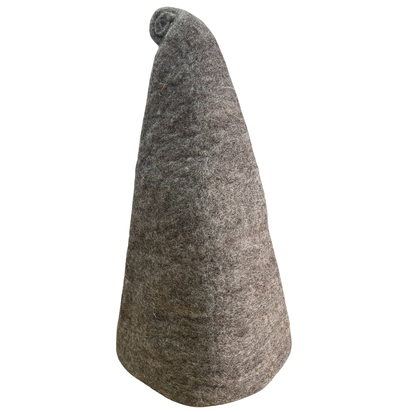 Wool Felted Handmade Wizards Sauna Hat - Natural / Brown product packaging on clean background from Quintessential Holistic Health Ltd