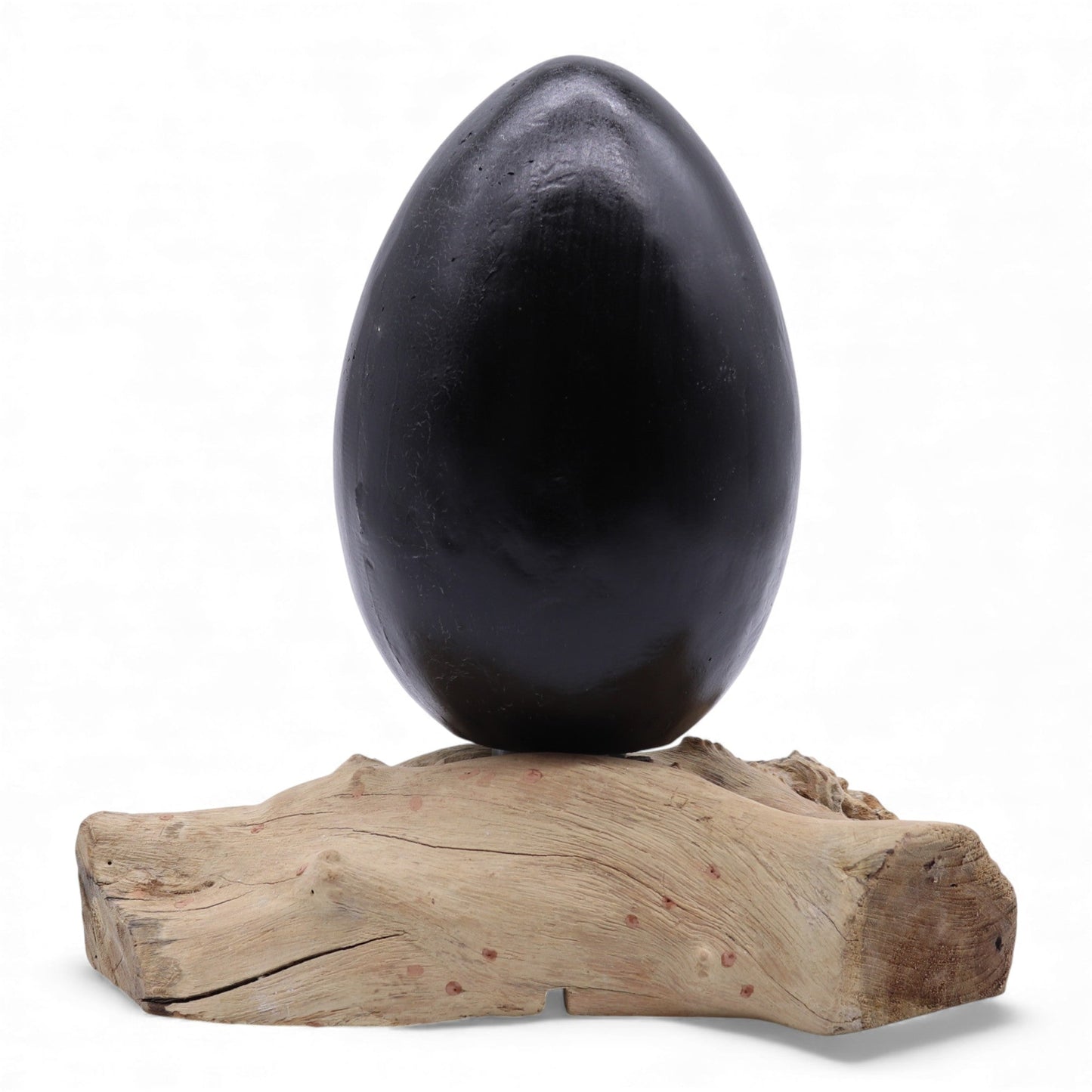 Natural Driftwood LED Glow Lamp - Crackle Lava Egg Shade / Grey product packaging on clean background from Quintessential Holistic Health Ltd