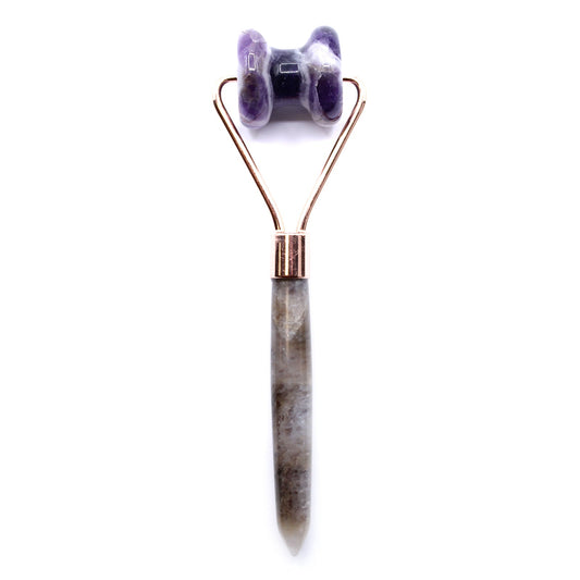 Gemstone Jawline Roller - Amethyst - main product image from Quintessential Holistic Health Ltd UK