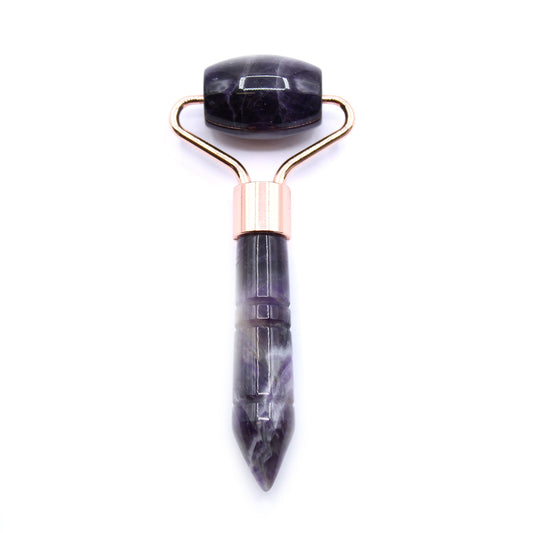 Gemstone Mini Face Roller - Amethyst - main product image from Quintessential Holistic Health Ltd UK