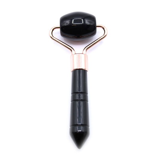 Gemstone Mini Face Roller - Black Obsidian - main product image from Quintessential Holistic Health Ltd UK
