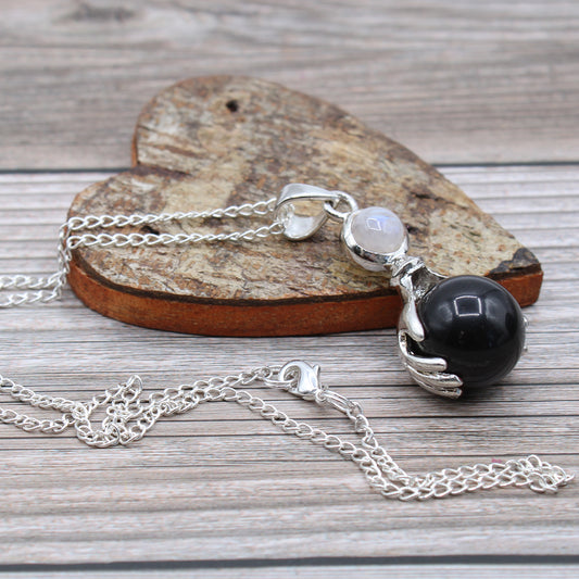 Healing Hands Gemstone Unisex Pendant
