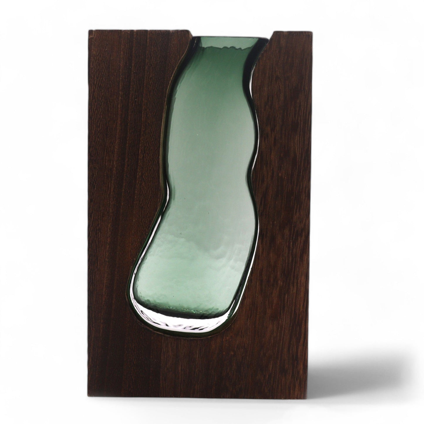 Glass Terrarium in Tung Wood - Medium / Dark product packaging on clean background from Quintessential Holistic Health Ltd