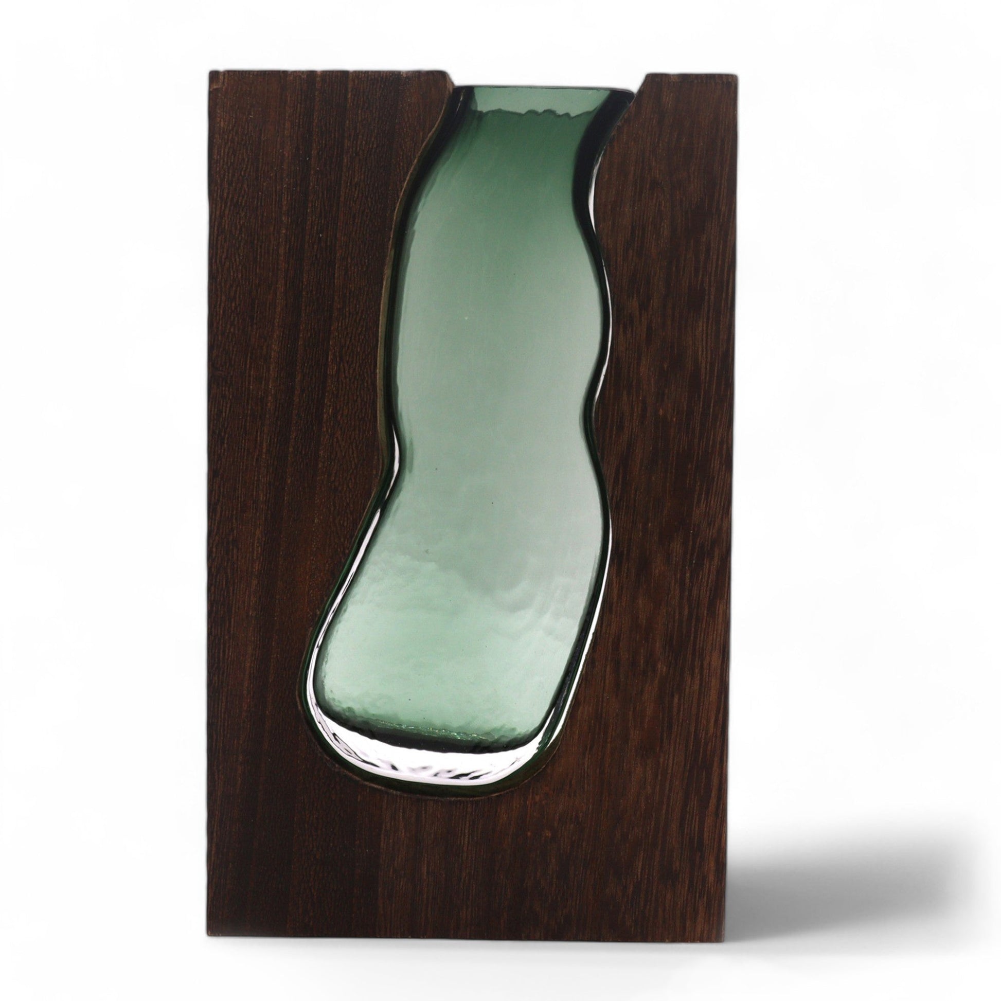 Glass Terrarium in Tung Wood - Medium / Dark product packaging on clean background from Quintessential Holistic Health Ltd