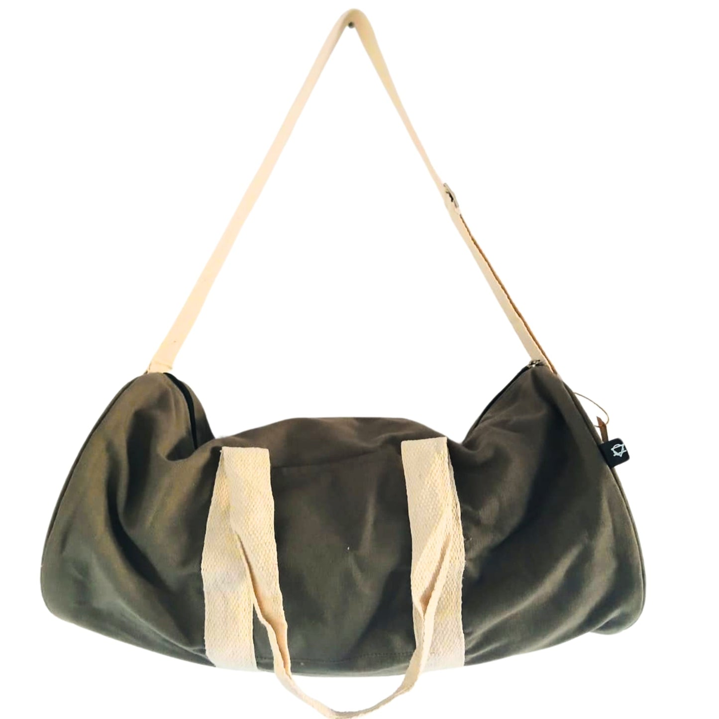 Eco-Friendly 100% Gym Bag - Don't Quit / Olive product packaging on clean background from Quintessential Holistic Health Ltd