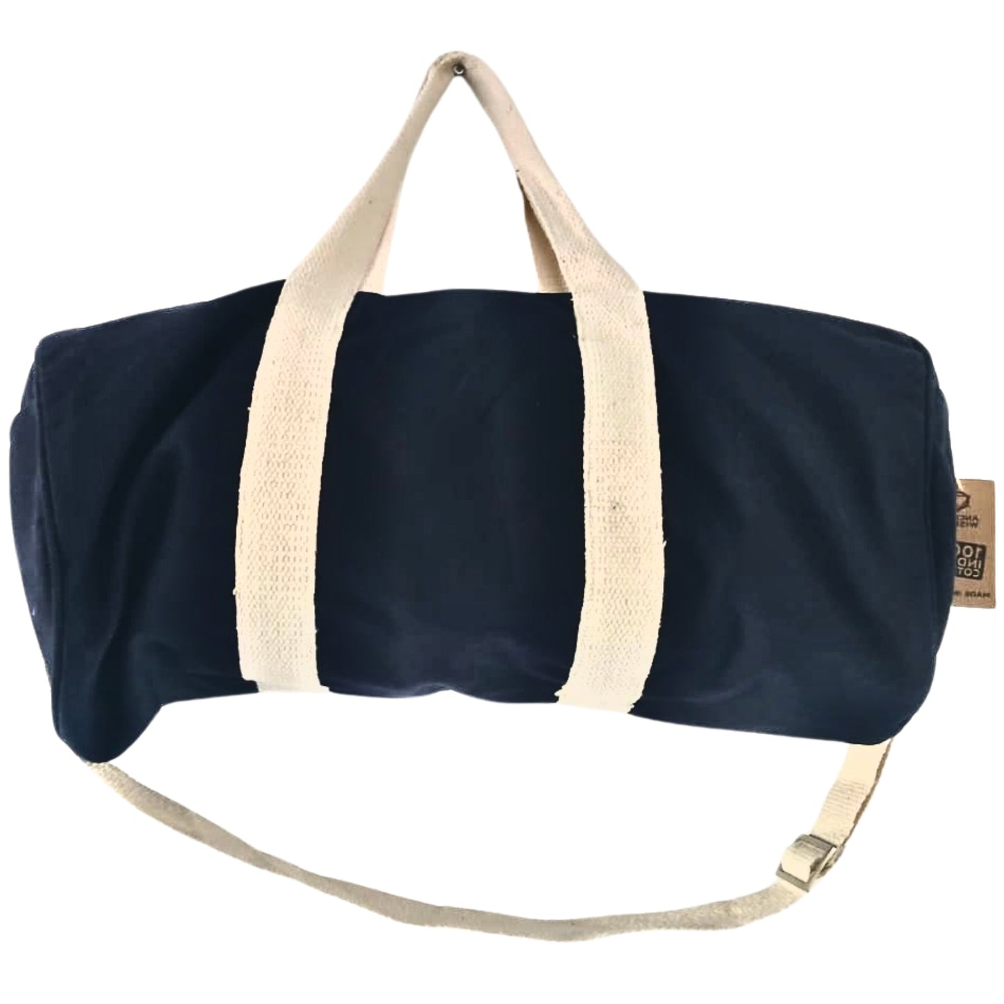 Eco-Friendly 100% Gym Bag - Don't Quit / Navy Blue product packaging on clean background from Quintessential Holistic Health Ltd