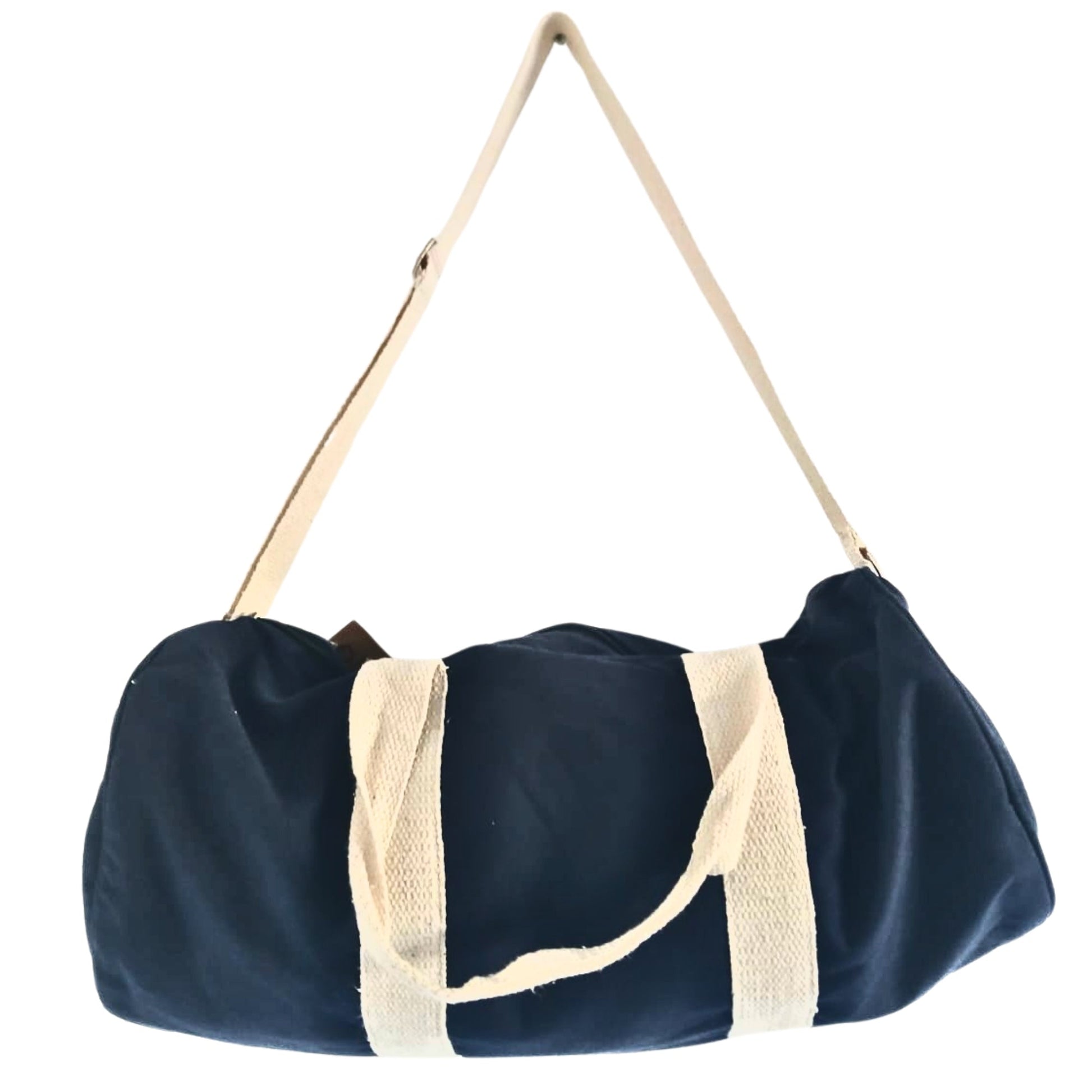 Eco-Friendly 100% Gym Bag - Don't Quit / Navy Blue product packaging on clean background from Quintessential Holistic Health Ltd