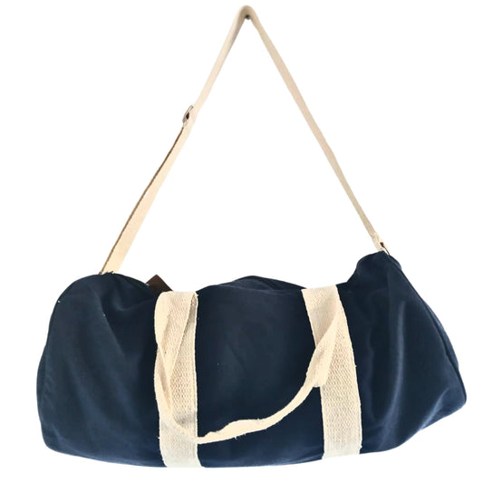 Eco-Friendly 100% Gym Bag - Don't Quit / Navy Blue product packaging on clean background from Quintessential Holistic Health Ltd