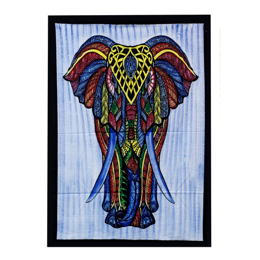 Hand Brushed Cotton Wall Art - Elephant - main product image from Quintessential Holistic Health Ltd UK