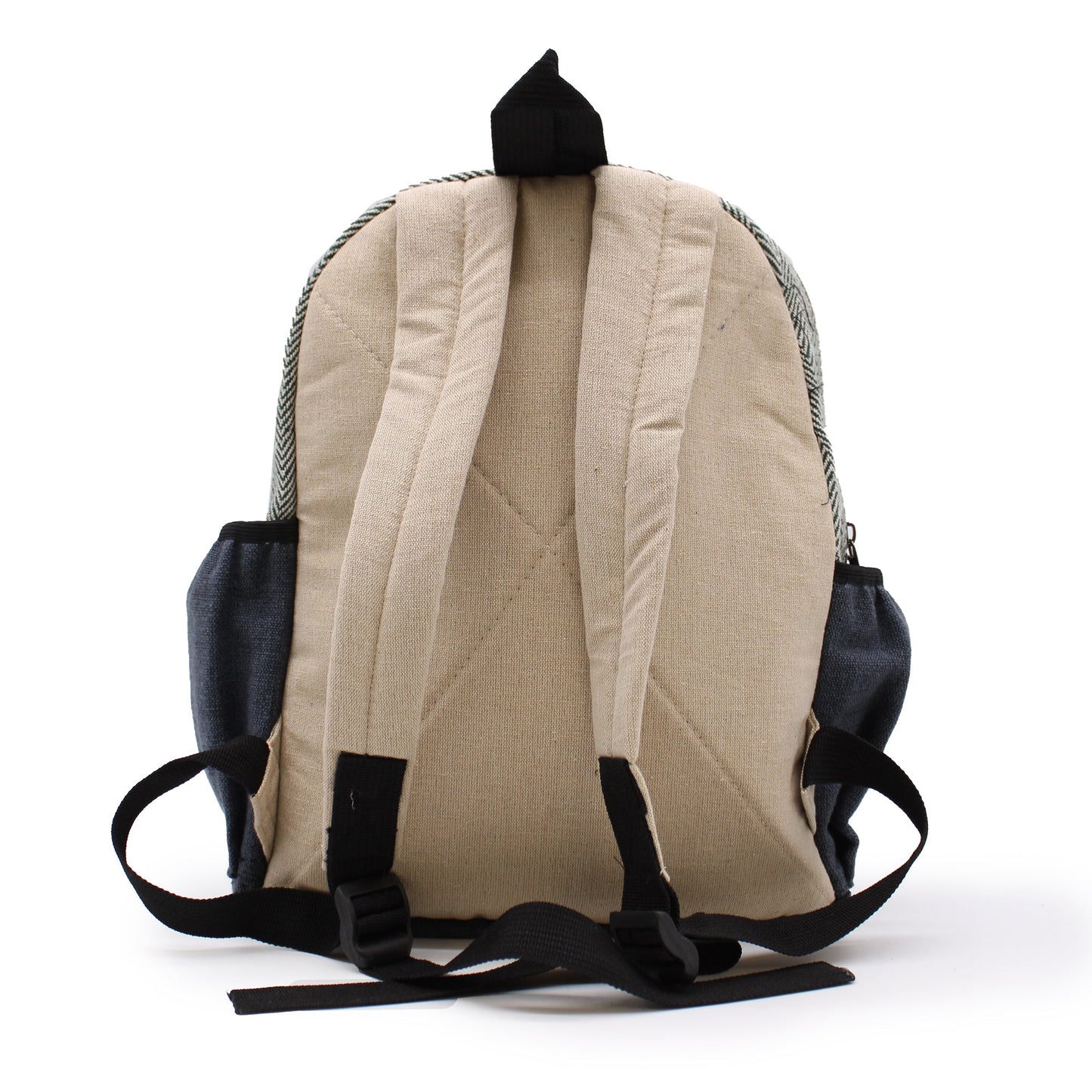 Eco-Friendly Hemp and Cotton Backpack - Small / Bohdi Tree / Random Colour product packaging on clean background from Quintessential Holistic Health Ltd