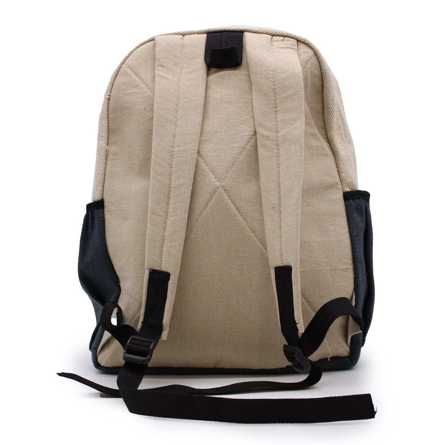 Eco-Friendly Hemp and Cotton Backpack - Large / Bohdi Tree / Random Colour product packaging on clean background from Quintessential Holistic Health Ltd