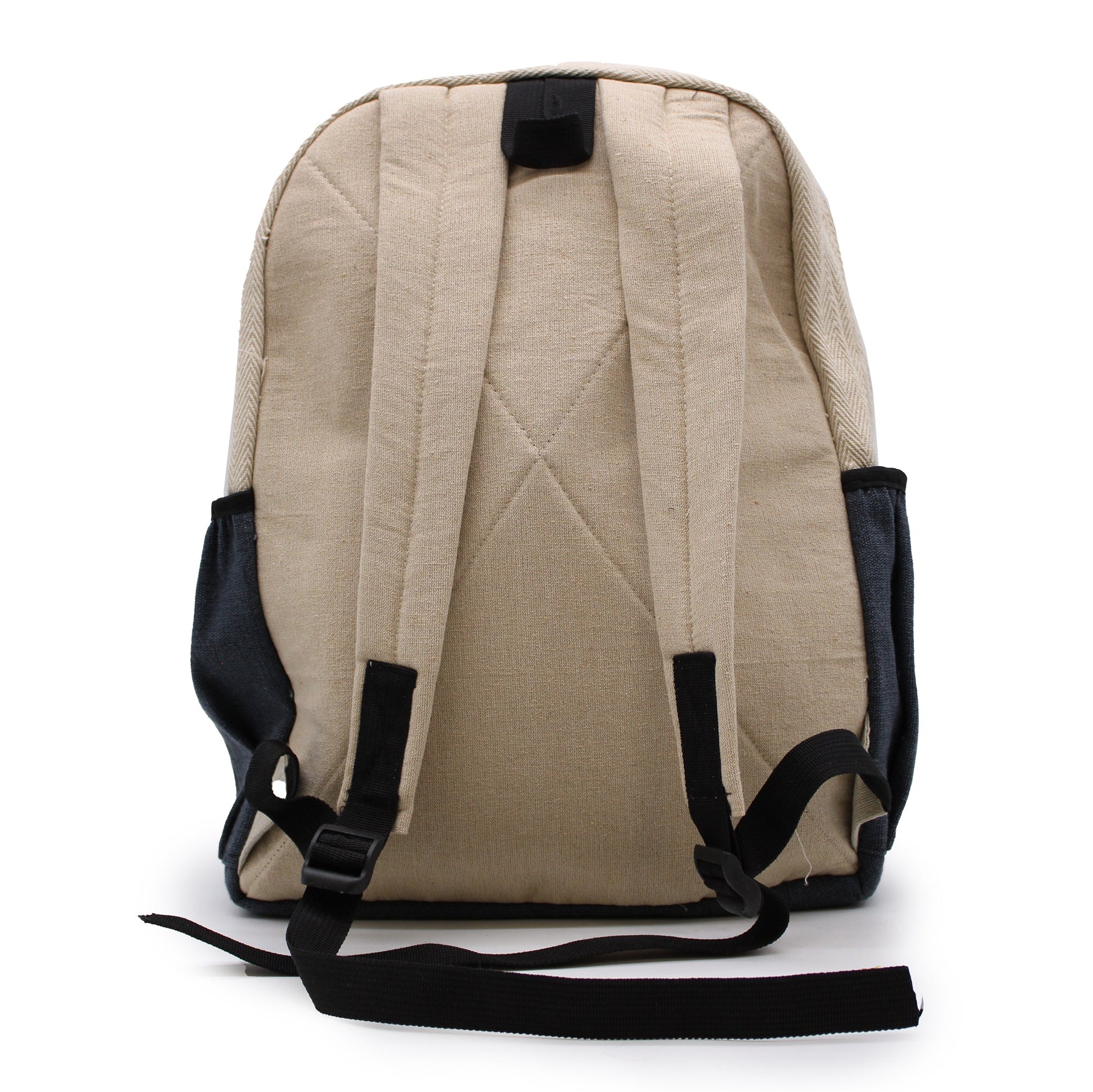 Eco-Friendly Hemp and Cotton Backpack - Large / Bohdi Tree / Random Colour product packaging on clean background from Quintessential Holistic Health Ltd