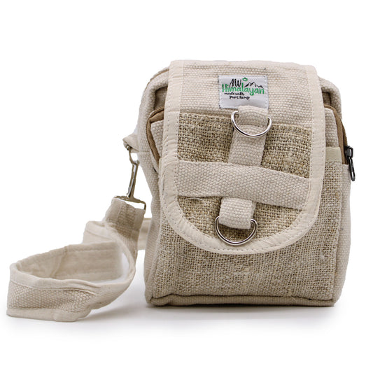 Eco-Friendly Hemp and Cotton Travel Bag - Natural