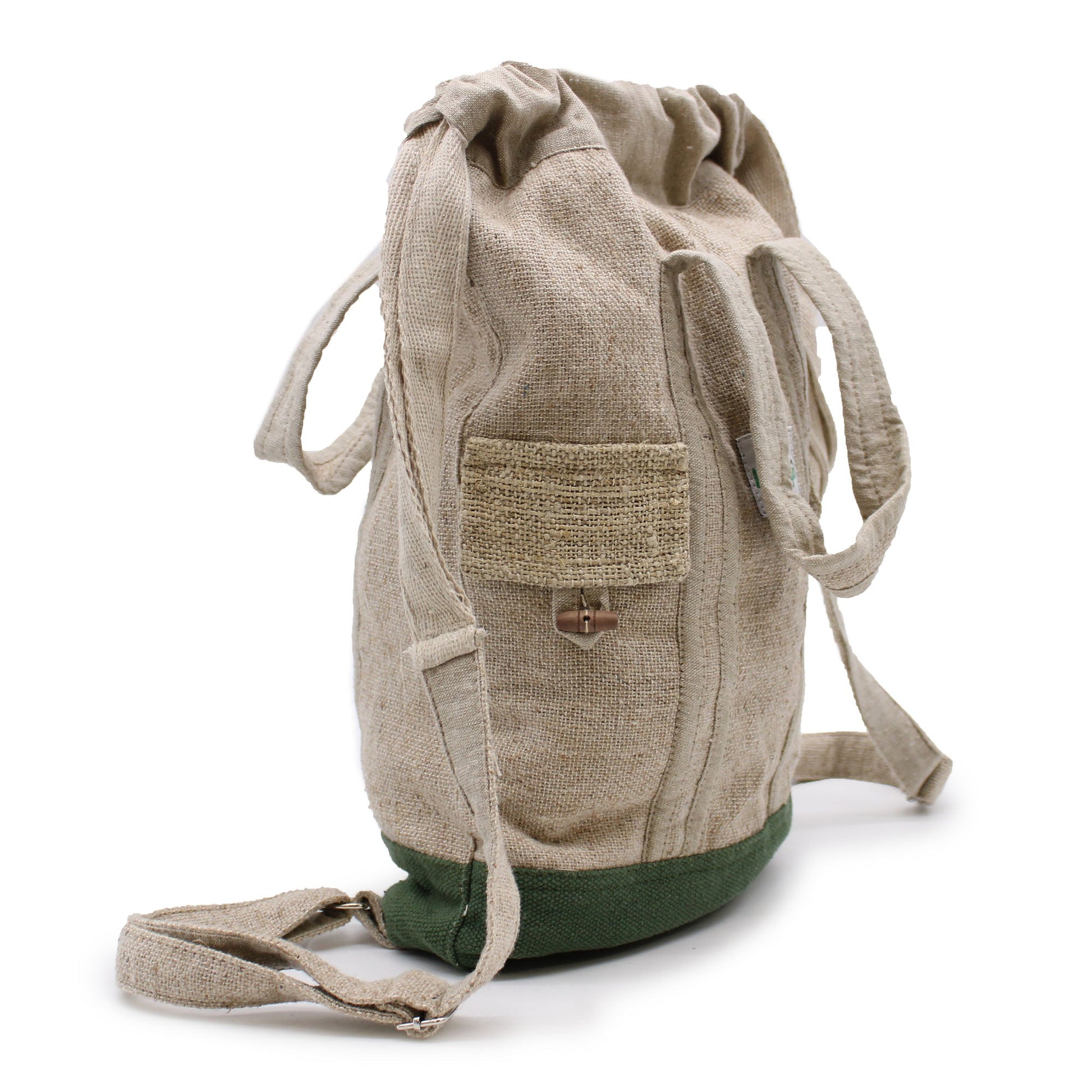 Eco-Friendly Hemp and Cotton Laptop Bag product packaging on clean background from Quintessential Holistic Health Ltd