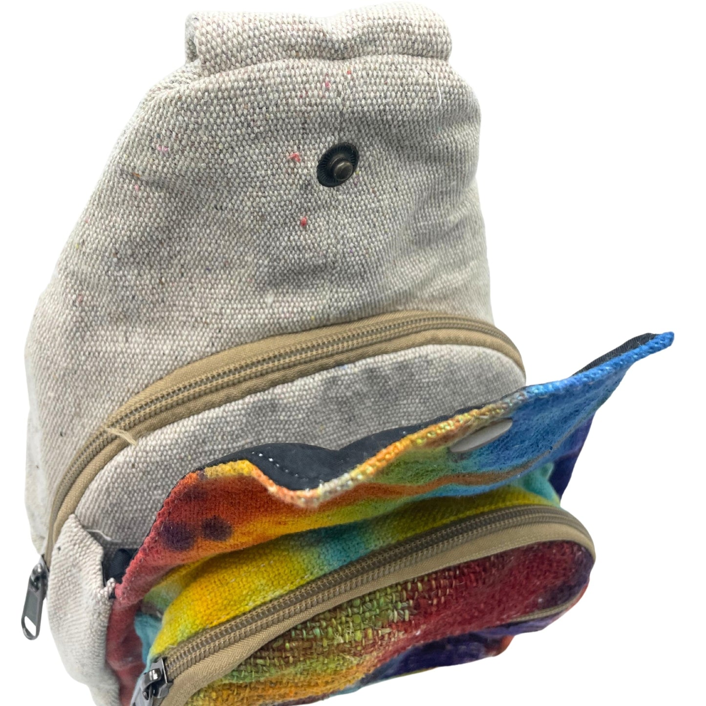 Eco-Friendly Tie Dyed Hemp and Cotton Bag - Sling product packaging on clean background from Quintessential Holistic Health Ltd