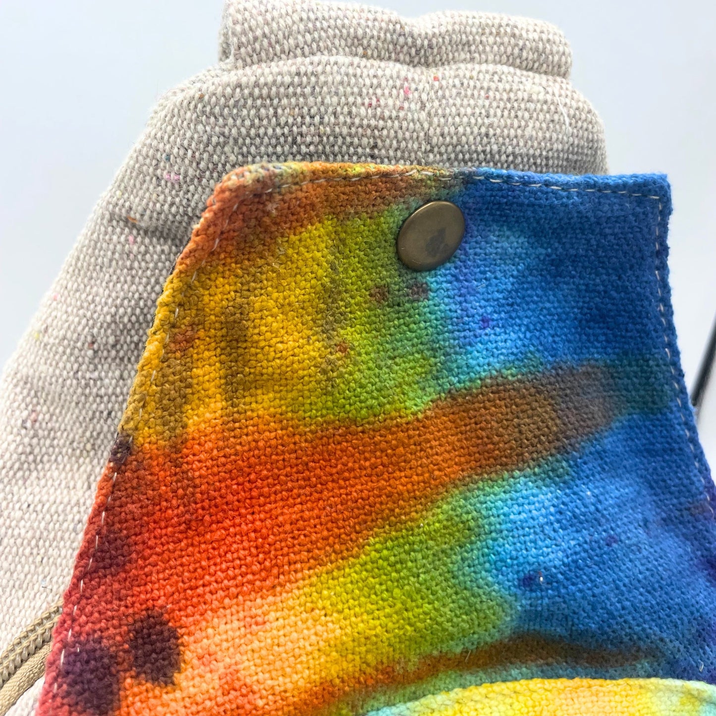 Eco-Friendly Tie Dyed Hemp and Cotton Bag - Sling product packaging on clean background from Quintessential Holistic Health Ltd