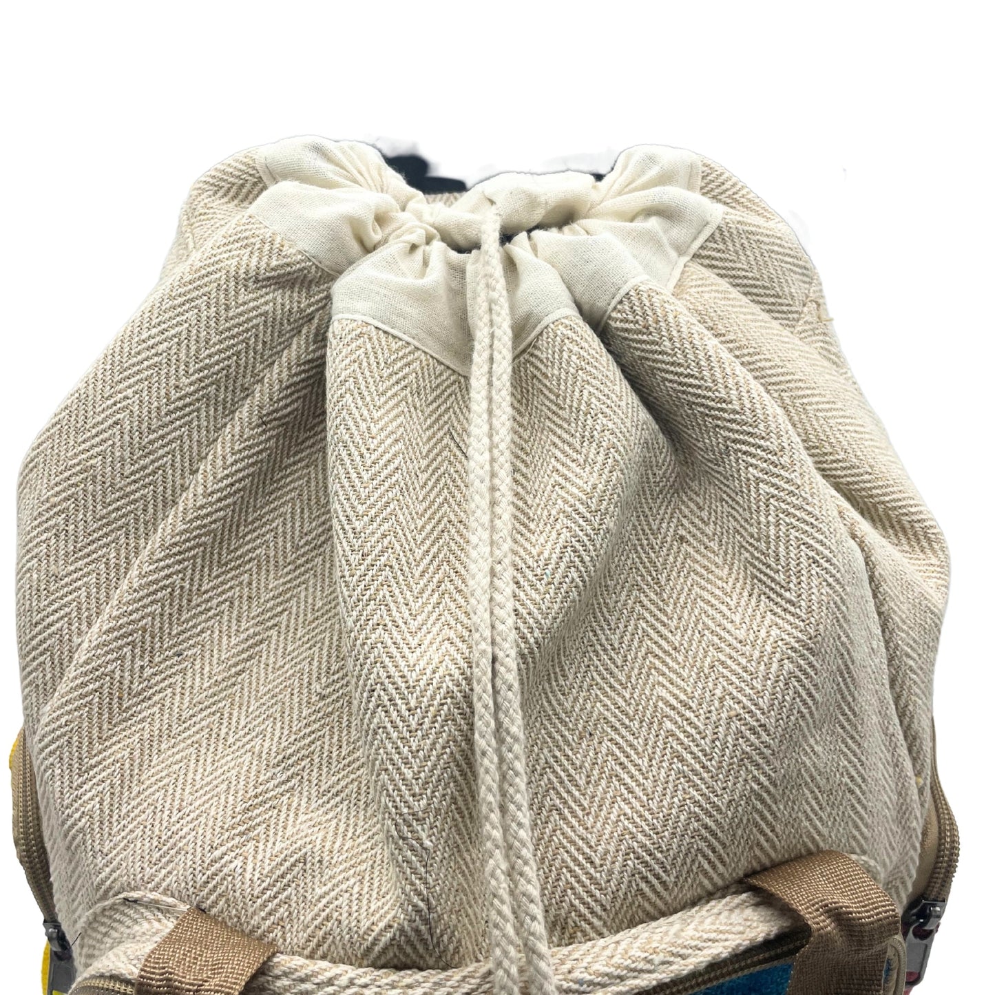 Eco-Friendly Tie Dyed Hemp and Cotton Backpack - Square / Large product packaging on clean background from Quintessential Holistic Health Ltd