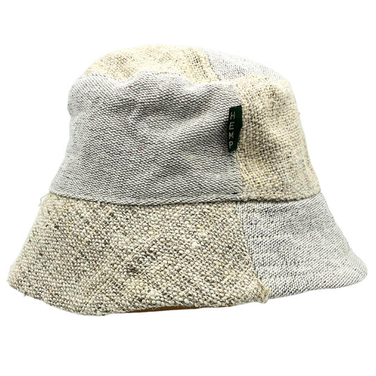 Eco-Friendly Hemp and Cotton Unisex Festival Bucket Hat - Natural