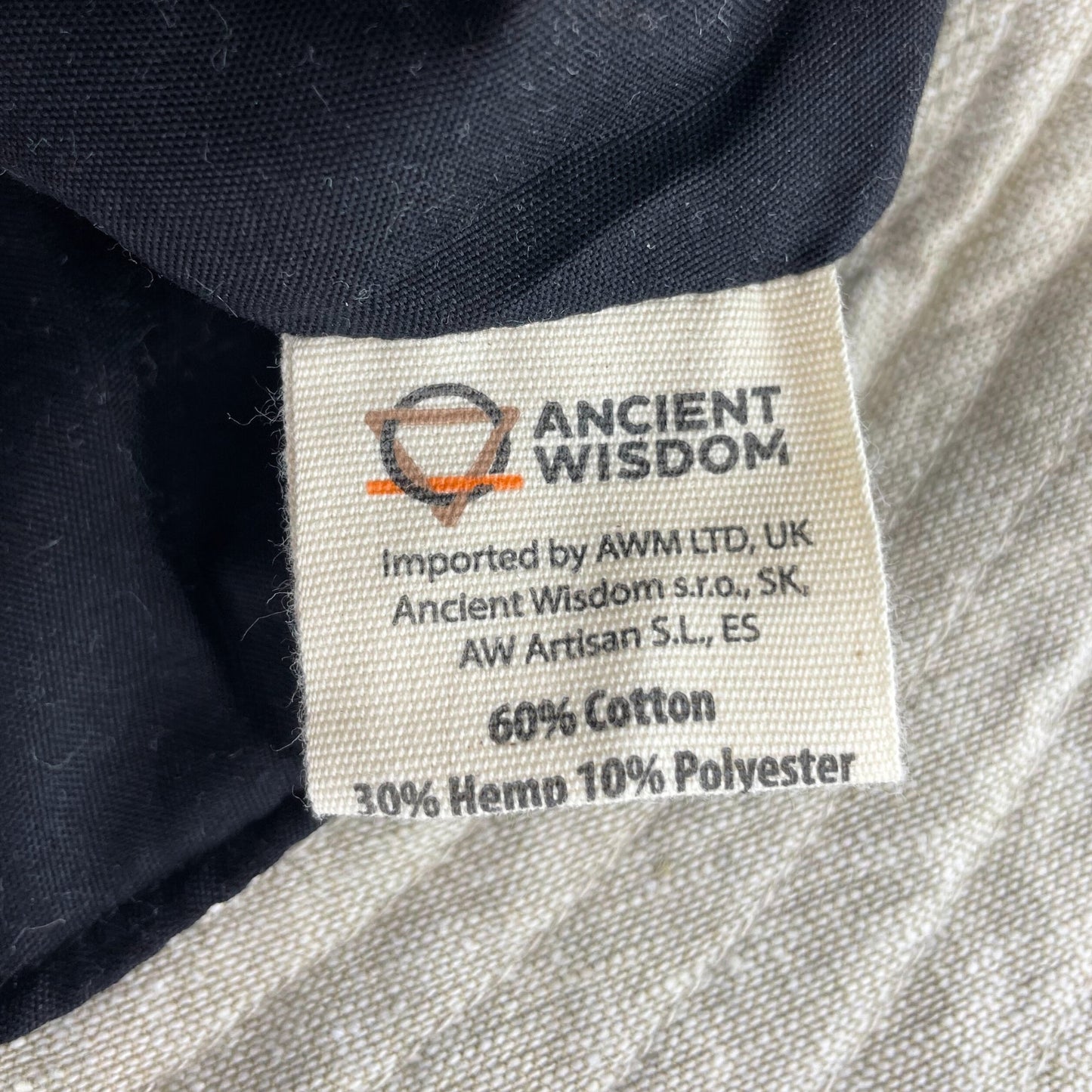 Eco-Friendly Hemp and Cotton Patch and Wired Unisex Boho Festival Hat - Natural product packaging on clean background from Quintessential Holistic Health Ltd